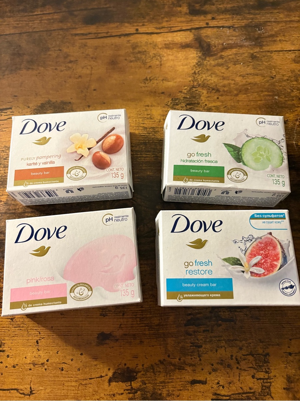Dove soap 4 assorted scents y2k skincare grandmacore minimalist